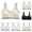 Light Pink 1PCS & Black 1PCS & White 1PCS & Beige 2PCS, variant on Training Bras for Girls Seamless Cotton Sports Bra Non Removable Pads Ultra Breathable Soft