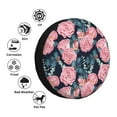 thumbnail image 4 of Naloa Rose Flowers PVC Leather Spare Tire Wheel Cover for Car Truck SUV Camper Trailer Universal Fit many size15 inch, 4 of 6