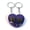 Purple, variant on SK2294 Gold Scorpion Double Heart Key Chain, Purple