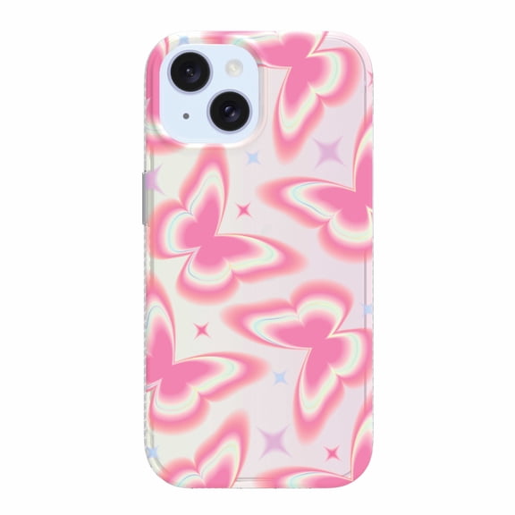 onn Retro Butterfly Phone Case for iPhone 17e / iPhone 16e / iPhone 15 / iPhone 14 / iPhone 13