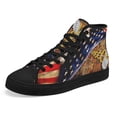 thumbnail image 6 of Proud Nurse Symbol America High Top Canvas Shoes Sneakers Black Size 7.5, 6 of 7