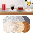 thumbnail image 1 of Flmtop 8PCS Coton Corde Tapis de Table Polyvalent Tampon d'Isolation Unique Épaissie Table Napperon Table à Manger Coussin de Protection Approprié pour les Décorations de la Maison, 1 of 10