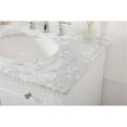 thumbnail image 4 of Elegant Decor Clarence 72" Solid Wood and Metal Double Bathroom Vanity in White, 4 of 8