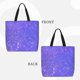 thumbnail image 2 of Fotbe Purple Glitter Bolsa Tote con Estampado para Mujer, Bolsos con Cremallera, Bolsa de Hombro Casual de Gran Capacidad con Bolsillos Internos, 2 of 7