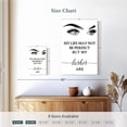 thumbnail image 4 of Elephant Stock Perfect Lashes Typography Wall Art - Vertical Canvas Wall Art - Living Room Wall Decor - Inspirational And Typography Canvas - White And Black Decor - 8" x 12", 4 of 8