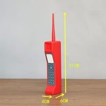 LOLIPPYY Retro Old Fashioned Telephone Model - 80s Style Cordless Phone Prop for Stage Shows and Vintage Cellphone Window Display Decor