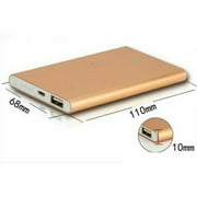 10000mAh Ultrathin Portable External Battery Charging Power Bank for CellPhone
