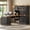 Black+Brown, variant on 67" Farmhouse L Shaped Computer Desk with 4 Drawers and Storage Cabinet, Executive Desk for Home Office