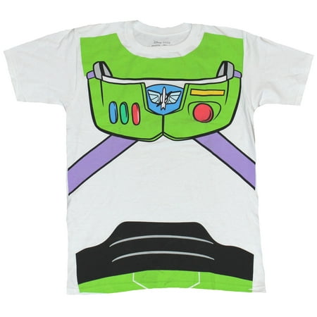 Toy Story Mens T-Shirt - Buzz Lightyear Simple Costume Front