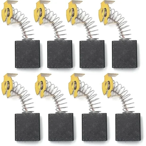 8-Pack Replacement 614367-00 Carbon Brushes Compatible with Dewalt D24000, DW713, DW715, DW716 and Fits Ridgid BTS21-D04, Replaces 5140024-30, 999044
