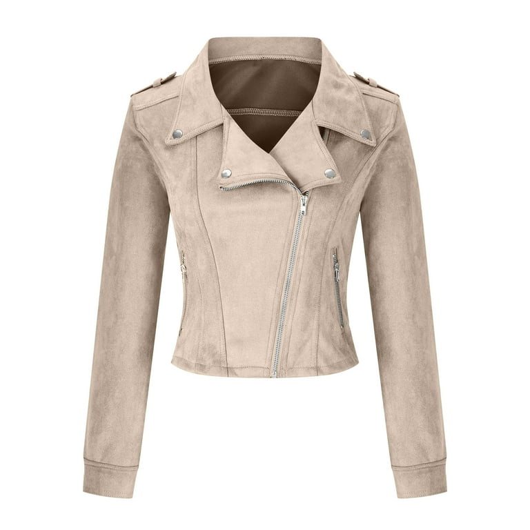 Mossimo Women's Genuine Leather Jacket Suede Tan/Beige Size Medium for Sale  in Gaffney, SC - OfferUp