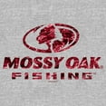 thumbnail image 2 of Men's Mossy Oak Red Water Fishing Logo  Graphic Tee Athletic Heather 2X Large, 2 of 5