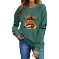 thumbnail image 3 of ZGRBOU Sweatshirts for Women Cute Ghost Reading Books Print Shirts Fall Crew Neck Long Sleeve Pullover Tops 2026, 3 of 6