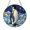 Acrylic 3.5 Inch, variant on Majestic Penguin Stained Glass Suncatcher, Round Window Panel with Winter Wonderland Scene, Arctic Wildlife Home Decor