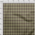 thumbnail image 3 of oneOone Cotton Poplin Olive Green Fabric Check Diy Clothing Quilting Fabric Print Fabric By Yard 56 Inch Wide-Z7, 3 of 6