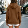 thumbnail image 5 of Guluxicc Women's Athletic Hoodies with Pocket Pullover Long Sleeve Hooded Blouses for Everyday Gym Workout Wear Fall Winter Casual Blouses, 5 of 6