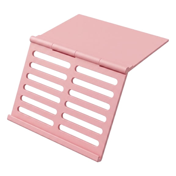 Mahjong Card Holder for Table,Lightweight Mahjong Table Accessories,Under Mat Slide in Stand Angled Viewing Rack Foldable 3D Printed Space Saving Accessory for American Mahjong Player (Pink)