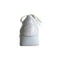 thumbnail image 4 of 24 HOUR COMFORT Caprice Wide Width Leather Lace-Up Shoes WHITE 6, 4 of 6