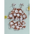 thumbnail image 4 of Coduop Kid Girls Bathing Suits Ruffle Baby Swimsuit Two Piece Infant Swimwear Beach Outfits, 4 of 7