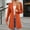 Orange, variant on AOOCHASLIY Clothes Ladies Coat Women Fashion Long Sleeve Color Cuff Split Bottom Cardigan