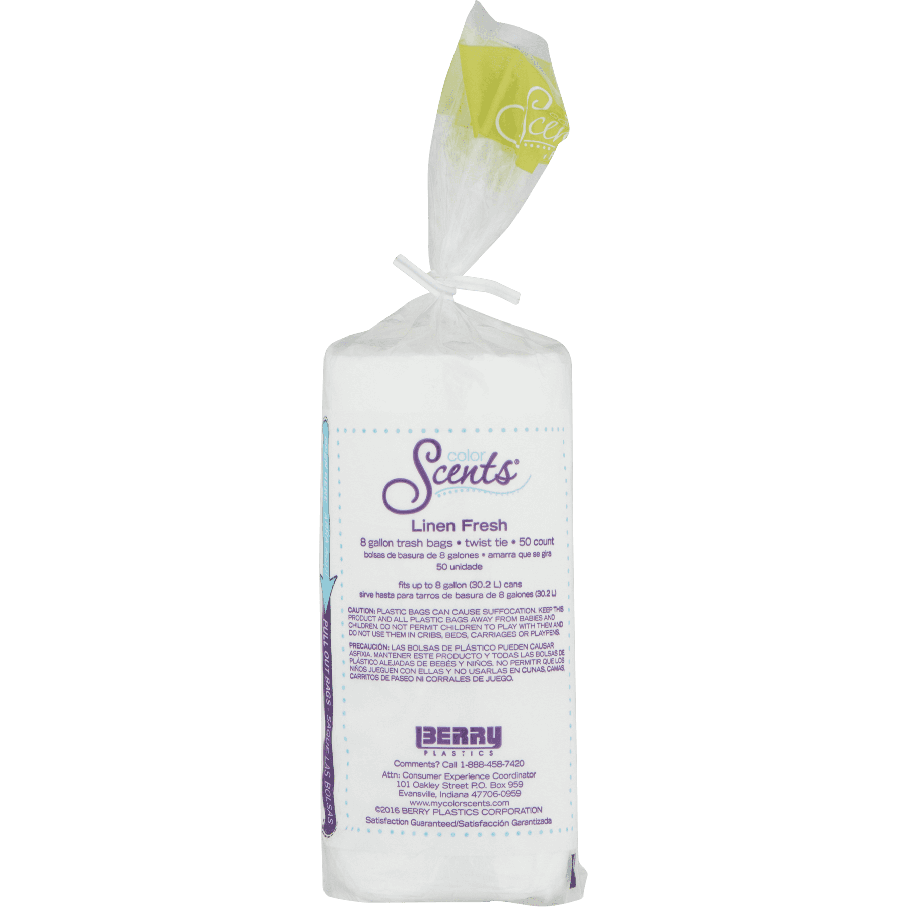 Color Scents®  8 gallon medium kitchen scented trash bags