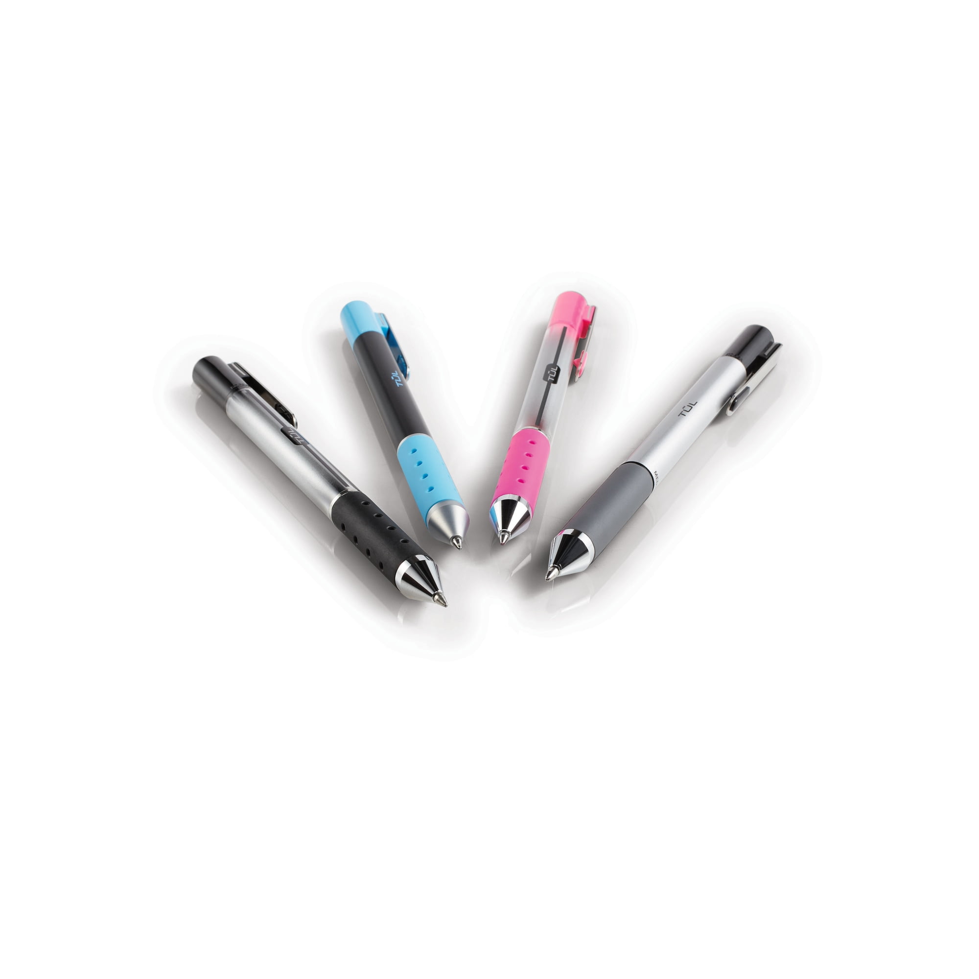 Fine Point 0.5 mm 3black/3blue/2red/2purple/2green TUL Retractable Gel Pens 