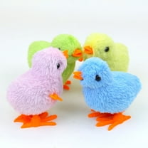 zhaomeidaxi 3 Inch Plush Jumping Chicken, Pack of 5, Chick Surprise Toys for Filling Easter Eggs, Easter Party Favors, Egg Hunt Supplies, Stress Relief Toys for Kids