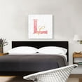 thumbnail image 2 of ARTCANVAS Chic Pink Gold Alphabet Letter L Canvas Art Print - Size: 26" x 26" (0.75" Deep), 2 of 9