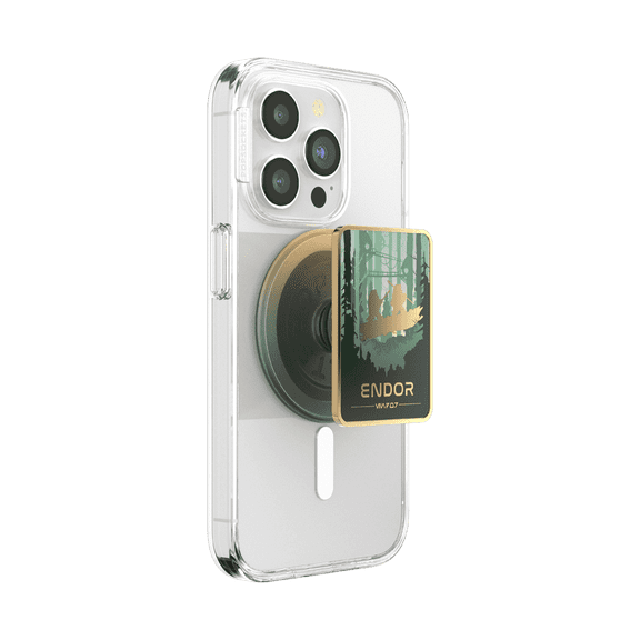 PopSockets Phone Grip for MagSafe, Magnetic Holder, Phone Stand, Star Wars - Enamel Welcome to Endor