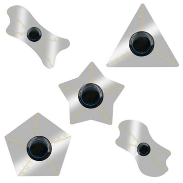 MMOBIEL 5 Pcs/Set Ultra-Thin 0,1mm Professional Stainless Steel Curved Spudger Pry Blade Repair Opening Tool