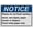 Warning Sign 5, variant on Weatherproof ANSI Restroom Etiquette Sign (Please return restroom key to the front desk counter) 8 in" x 12 in" UV Resistant Indoor Outdoor Workplace Insdustrial Caution Danger Warning Sign