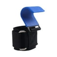 thumbnail image 2 of yotijay Fitness Weight Lifting Hook Padded Wrist Straps for Shrugs Powerlifting Rows Blue, 2 of 8