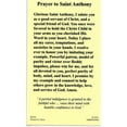 thumbnail image 2 of Prayer to St. Anthony (2) holy card - laminated - Pack of 25, 2 of 2