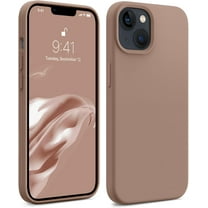 for iPhone 14 Phone Case, Silicone Upgraded Shockproof [Camera & Screen Protection] Phone Case iPhone 14 with Soft Anti-Scratch Microfiber Lining, 6.1 inch, Light Brown