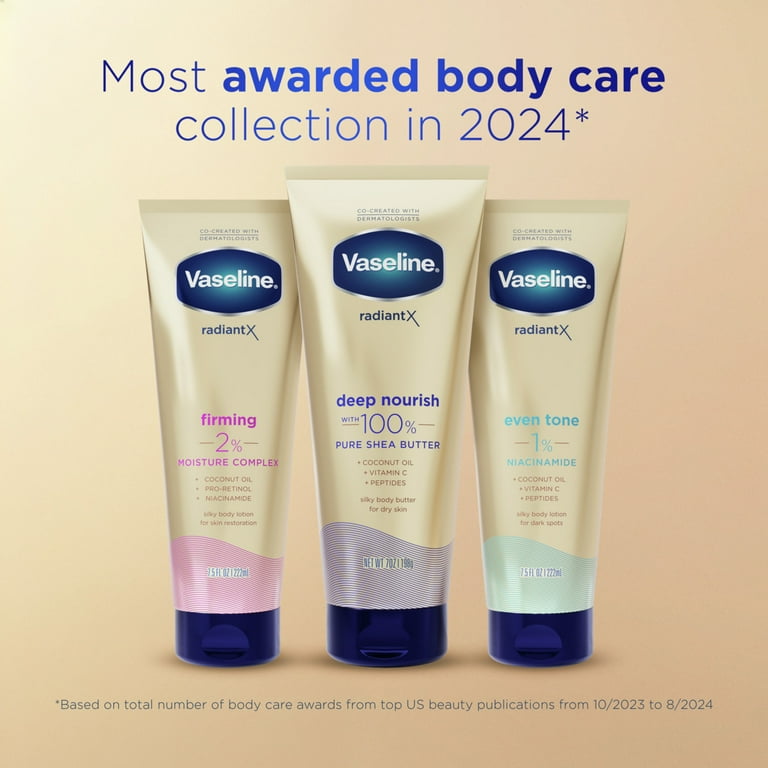 Vaseline Radiant X Moisturizing Silky Body Lotion Even Tone 1