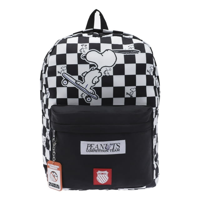 Mochila K-Swiss Snoopy Skate Color Blanco Unisex