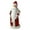 D, variant on Christmas Santa Claus Figurines Ornaments, Handcrafted Standing Santa Claus Night Light, Crafts Resin Santa Sculpture for Home Decor Gifts (4PCS)