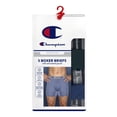 thumbnail image 4 of Champion Men’s Boxer Briefs – 5 Pack Wear360 Underwear, Moisture-Wicking, Articulated Shaping, Sizes S–2XL, 4 of 4