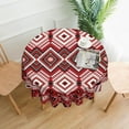 thumbnail image 2 of LNWH Boho Tribal Art Round Tablecloth, Resistant Wrinkle Resistant Washable Tablecloth, 60in, 2 of 8