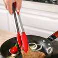 thumbnail image 5 of 2 Pack Silicone And Stainless Steel Bbq Tongs Heavy Duty Bbq Kitchen Tongs, 5 of 5