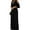 Black, variant on Women Summer Jumpsuit Off Shoulder Hollow Out Half Sleeves Deep V Neck High Waist Dress-up Wide Leg Deep Crotch OL Style Summer Jumpsuit Women Clothes