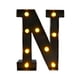 thumbnail image 2 of Lámpara de letras de marquesina con luz LED, letrero del alfabeto, letras de marquesina iluminadas para decoración de pared, fiestas, cumpleaños, N 661 x 858 x 157 pulgadas, 2 of 9