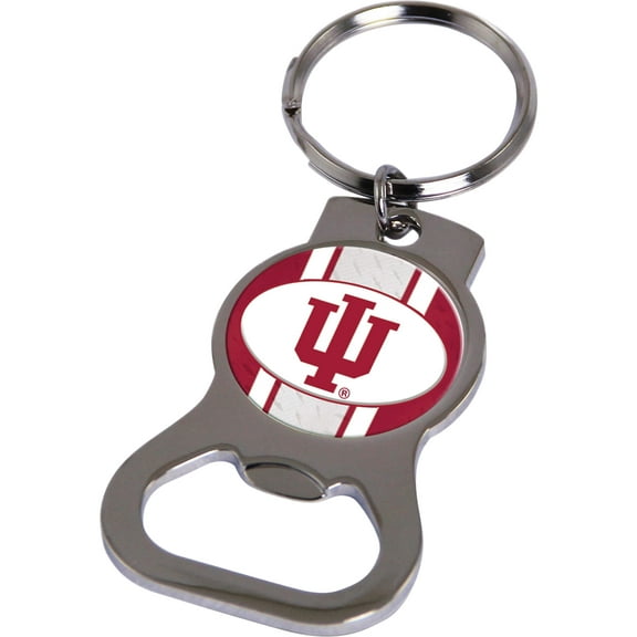Fashion Ncaa Indiana Bottle Opener Key Ring By Rico Industries (1.5 X 3.75) Made In China gc6400