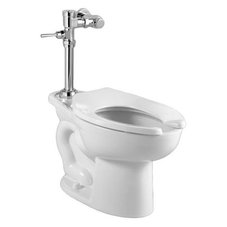 American Standard 2854.016.020 Commercial Madera Toilet with Manual Flushing Valve Combo,