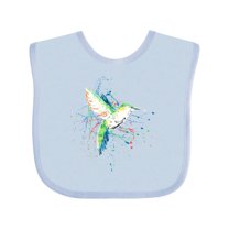 Inktastic Hummingbird Paint Splatter Boys or Girls Baby Bib