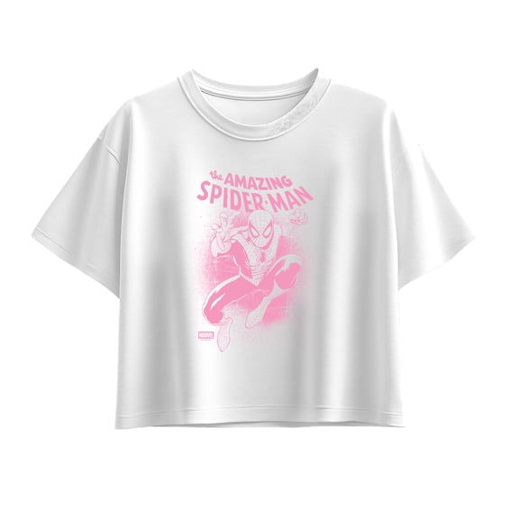 Spider-Man - Spidey Splatter - Youth Girls Boxy T-Shirt