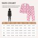thumbnail image 4 of Balery Strawberry And Heart Conjunto de Pijama con Estampado para Mujer, Conjunto de Dos Piezas con Manga Larga, Ropa de Dormir Suave con Bolsillos, Pijamas Cómodos-Medium, 4 of 7