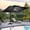 Black, variant on 11FT Square Double Top Cantilever Umbrella Outdoor 360° Rotation 6 Heights Adjustable Offset Umbrella Metal Pole Cantilever Patio Umbrella With Light