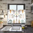 thumbnail image 4 of Yayeee Kitchen Curtains Tier Pair Light Filtering 27"x36" Rod Pocket Short Cafe Window Panel, Cute Animal, 4 of 7