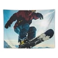 thumbnail image 5 of Orinice Snowboarder Tapestry Wall Hanging Unique Style Graphic Tapestries Home Wall Decor Art for Living Room Bedroom Apartment Farmhouse Dorm 60x50inch, 5 of 6